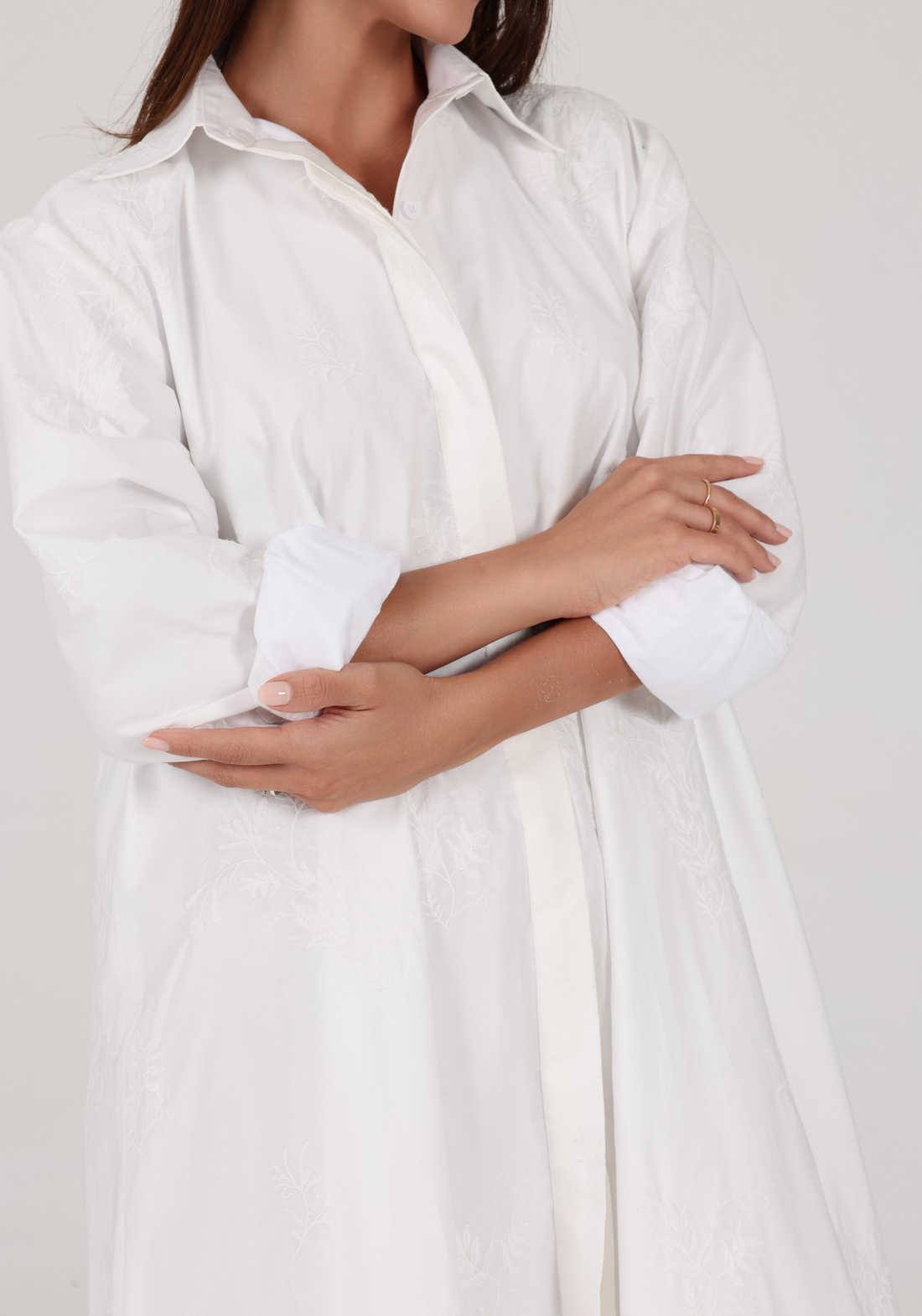 The Bloom Corset Shirt Dress