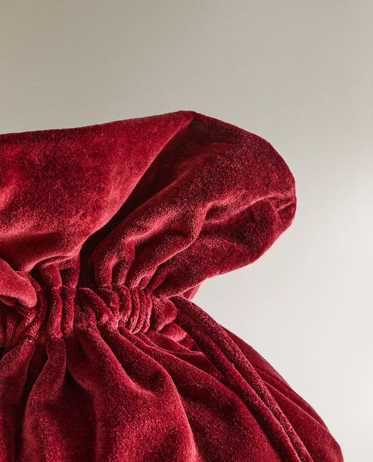 VELVET CHRISTMAS GIFT SACK