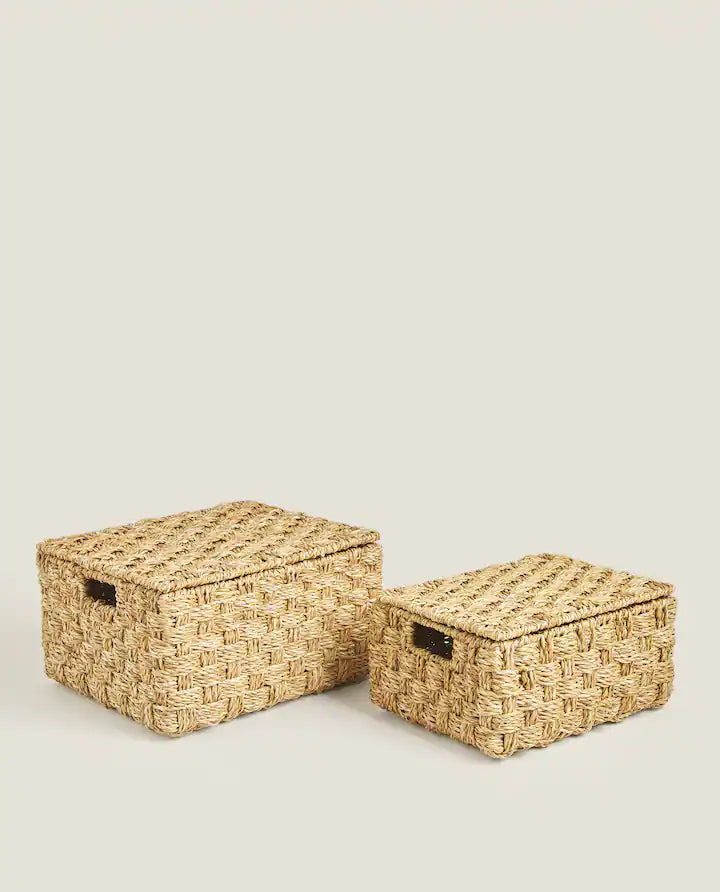 Natural Seagrass Storage Baskets