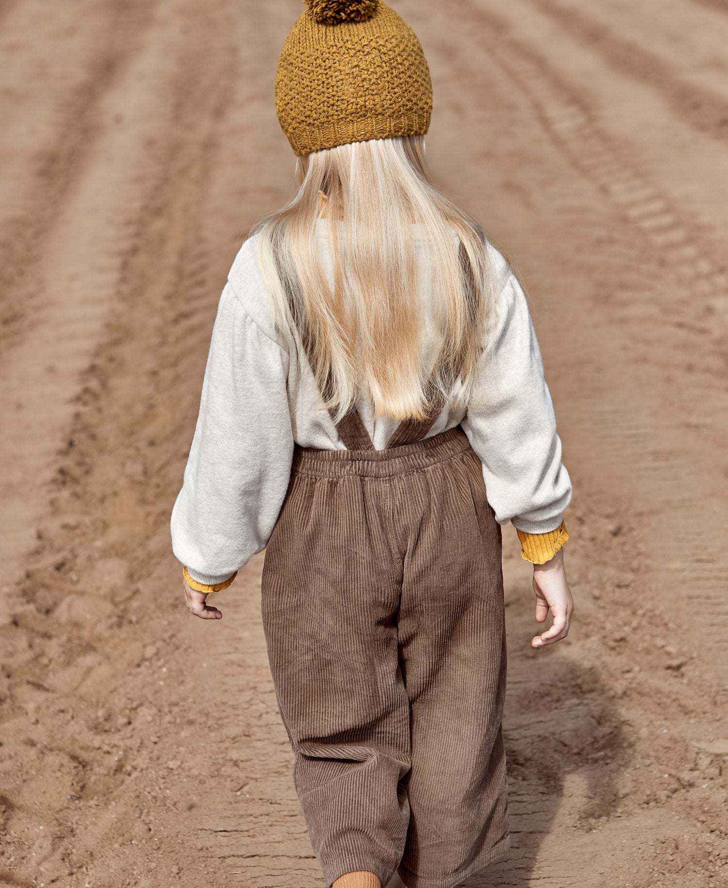 Organic cotton corduroy dungarees