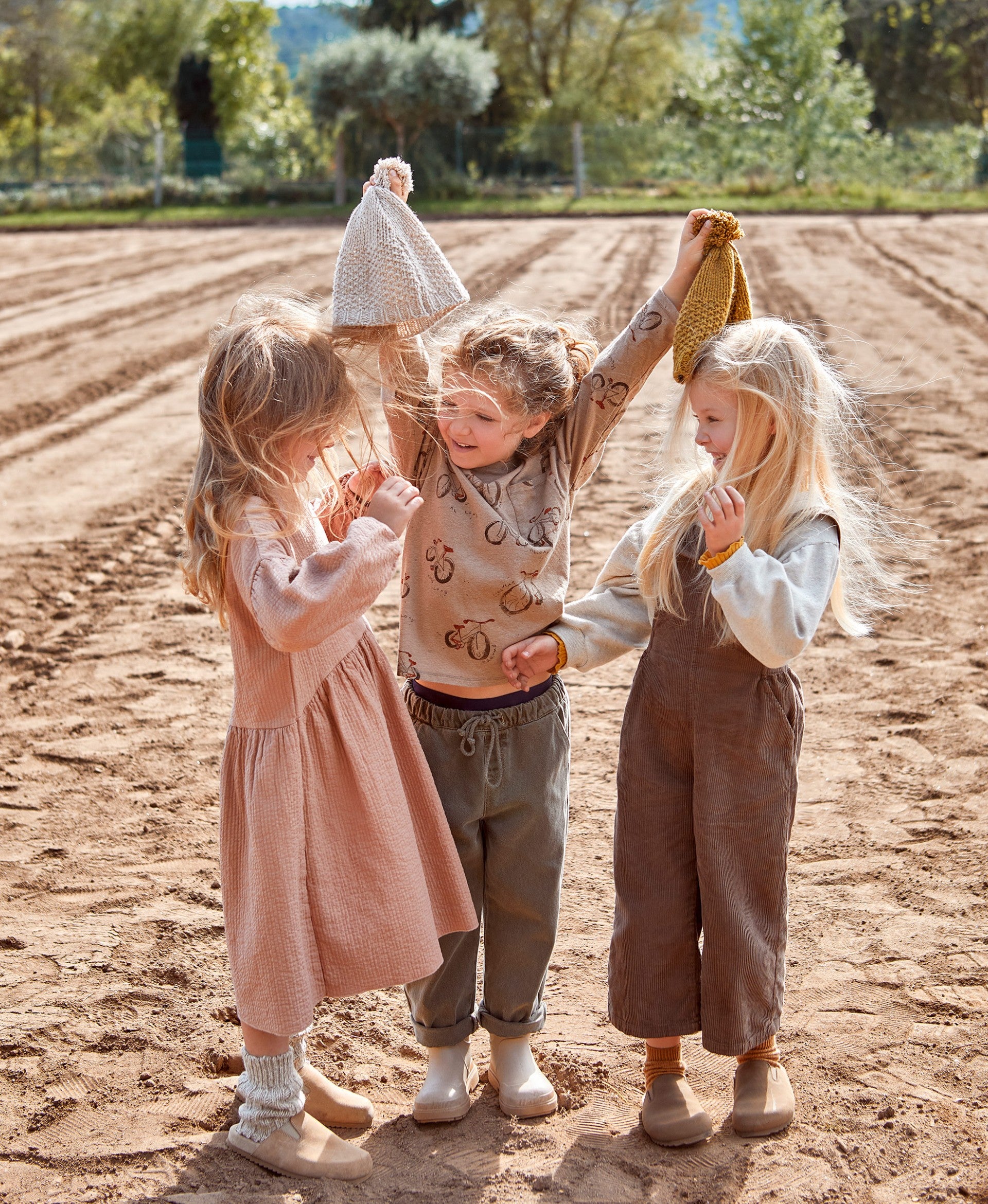 Organic cotton corduroy dungarees