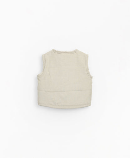 Corduroy vest in organic cotton