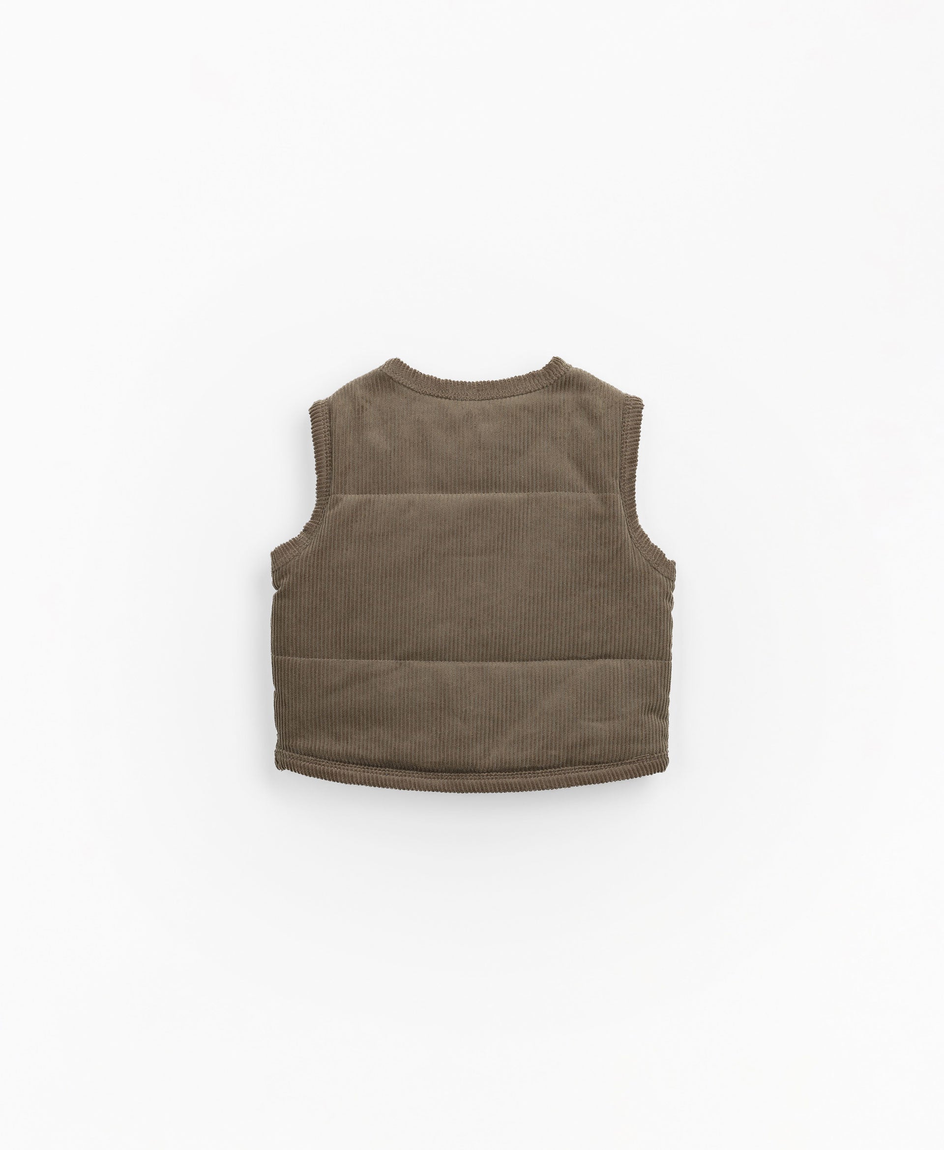 Corduroy vest in organic cotton