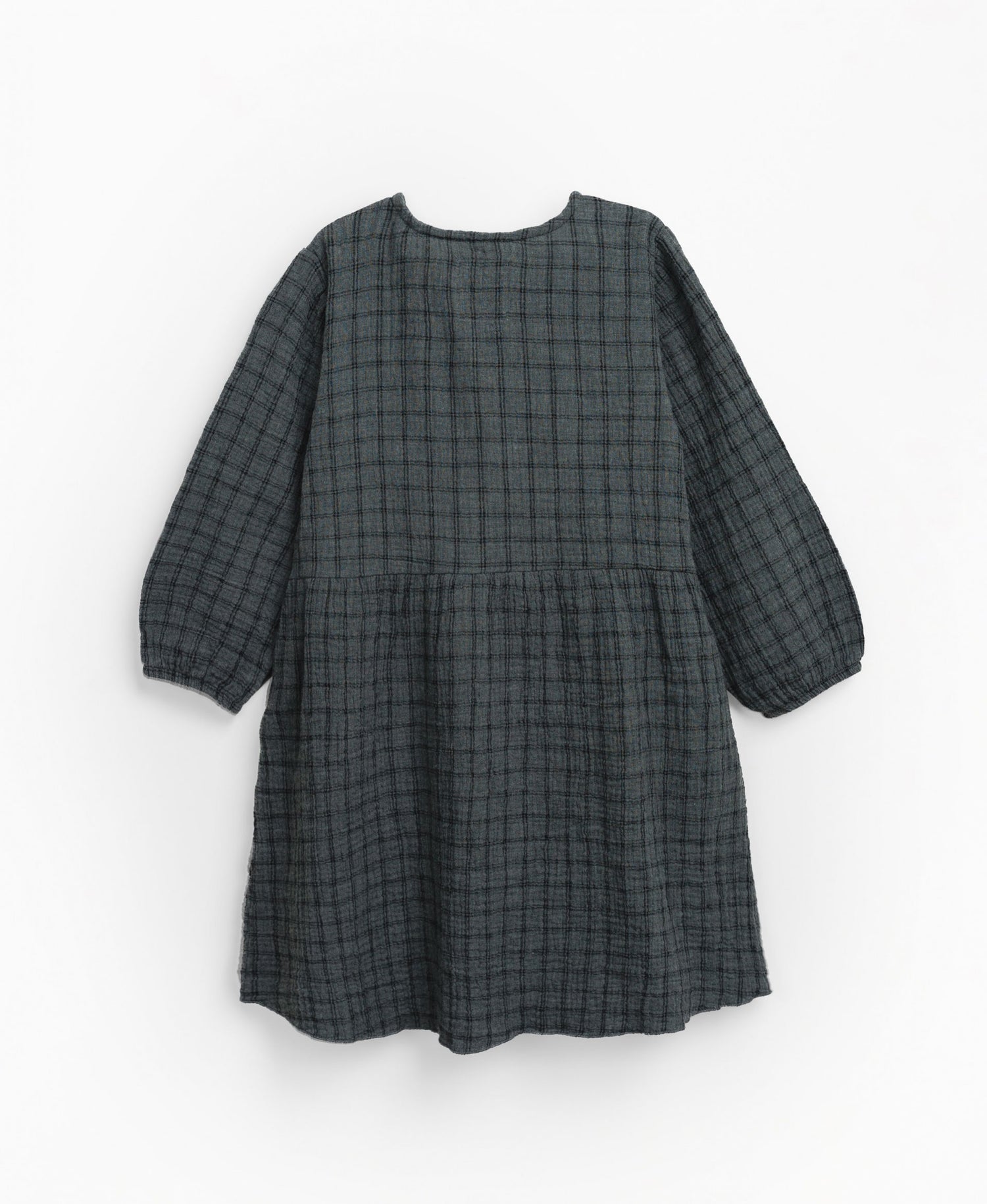 Checked woven dress