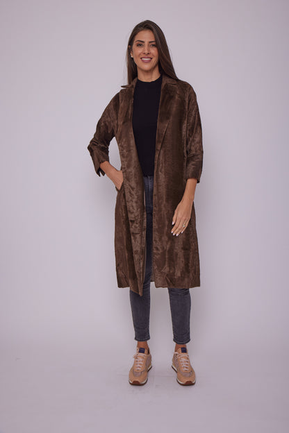 Max Mara OCROMA Belted Faux Fur Coat