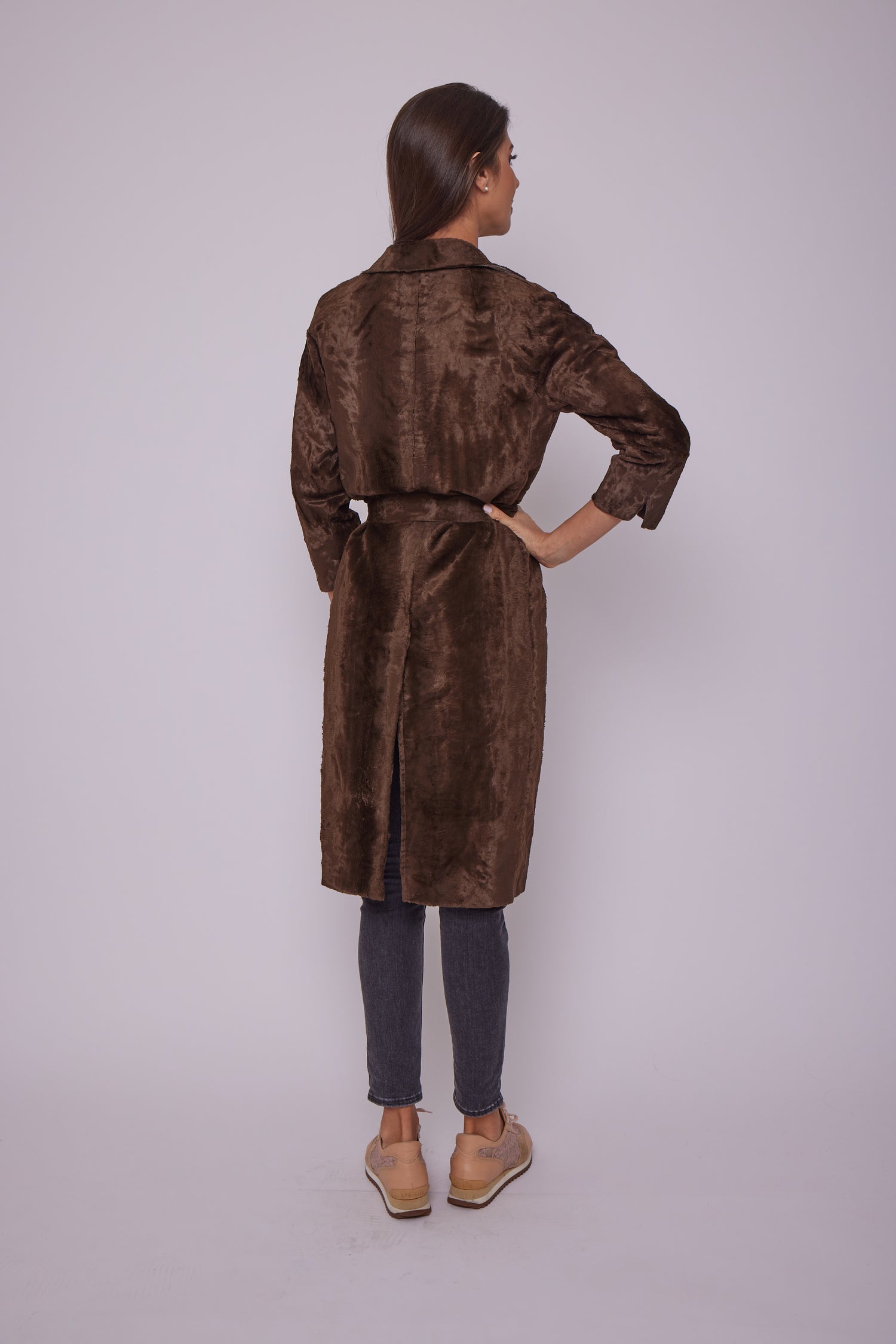 Max Mara OCROMA Belted Faux Fur Coat