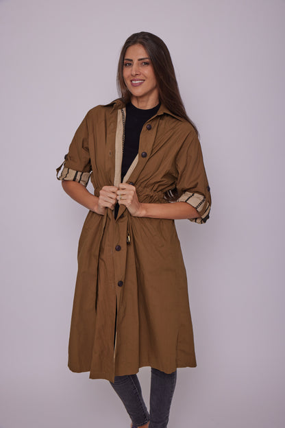 Cord - Brown long jacket