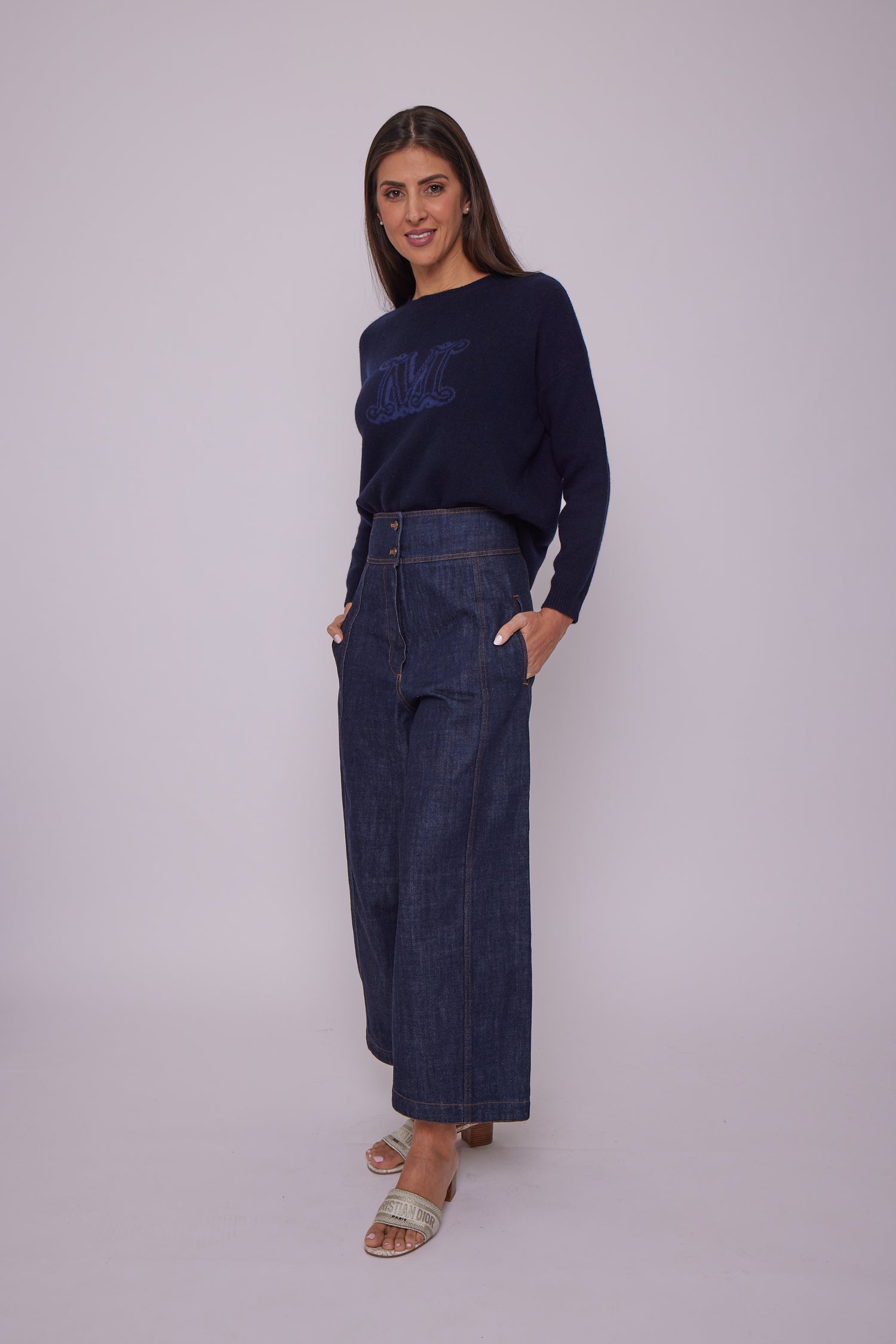 KENZO Denim high waisted culottes