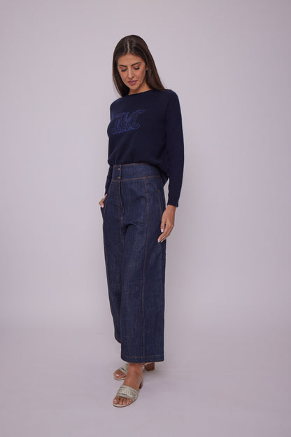 KENZO Denim high waisted culottes