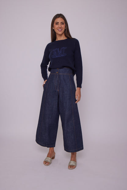 KENZO Denim high waisted culottes