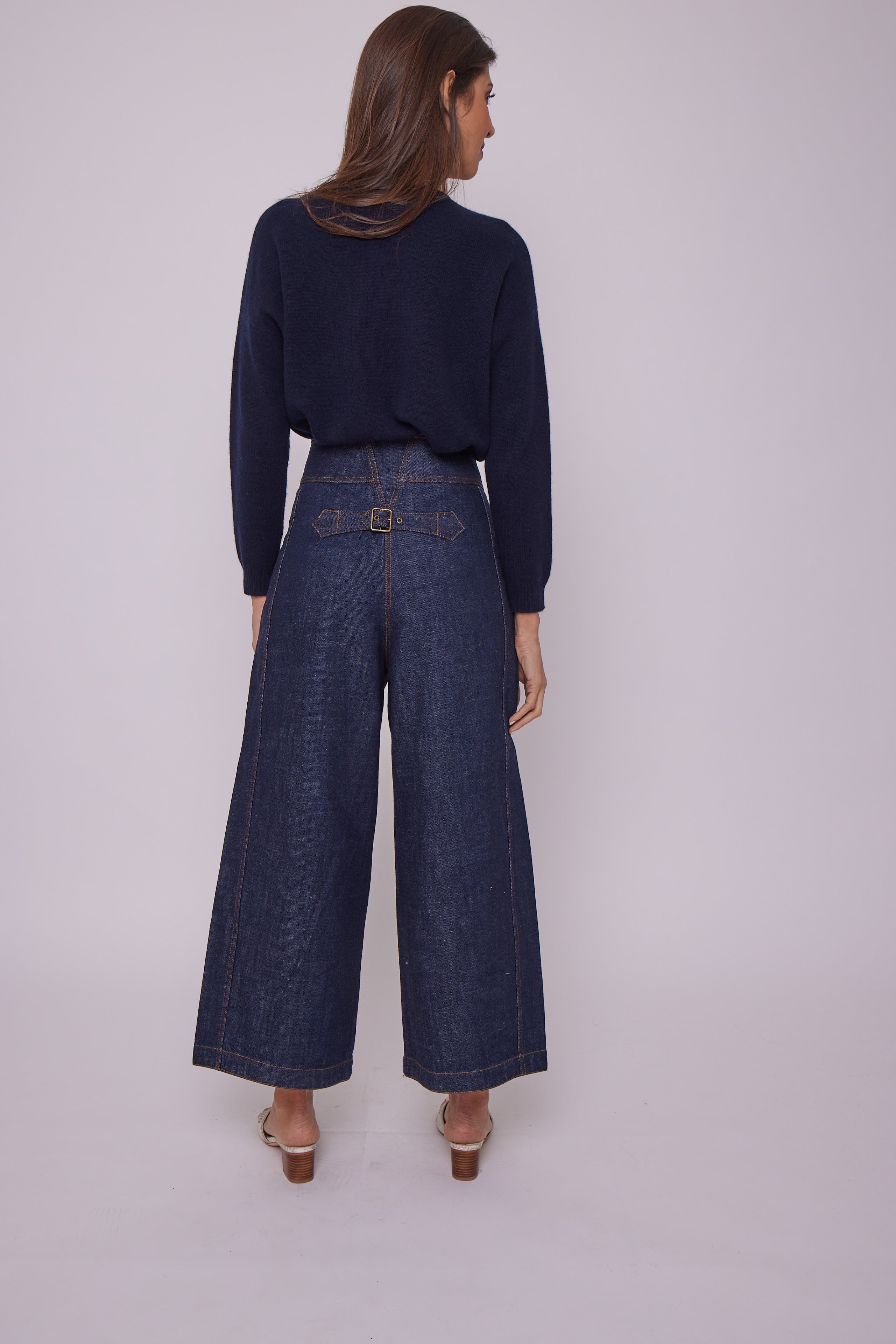 KENZO Denim high waisted culottes