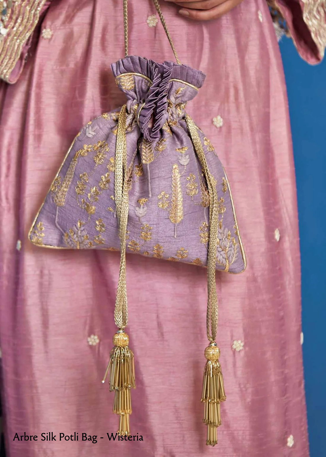 Arbre Silk Potli – Wisteria