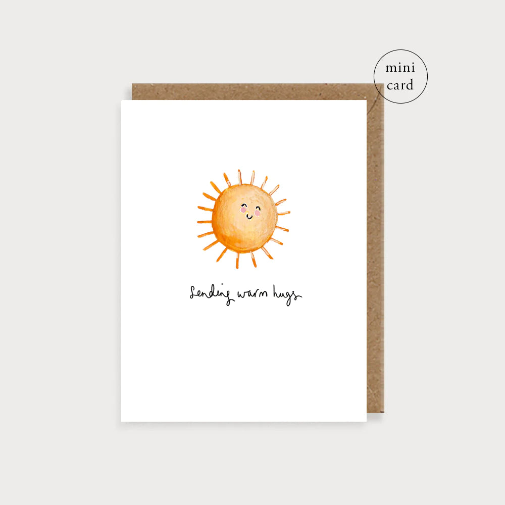 Sun Warm Hugs Mini Card