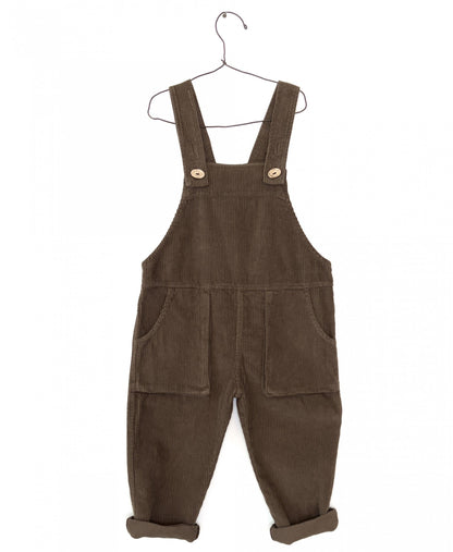 Organic cotton corduroy dungarees