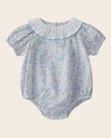 Camille Romper - Blue Flowers