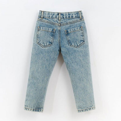 Denim trousers with pockets