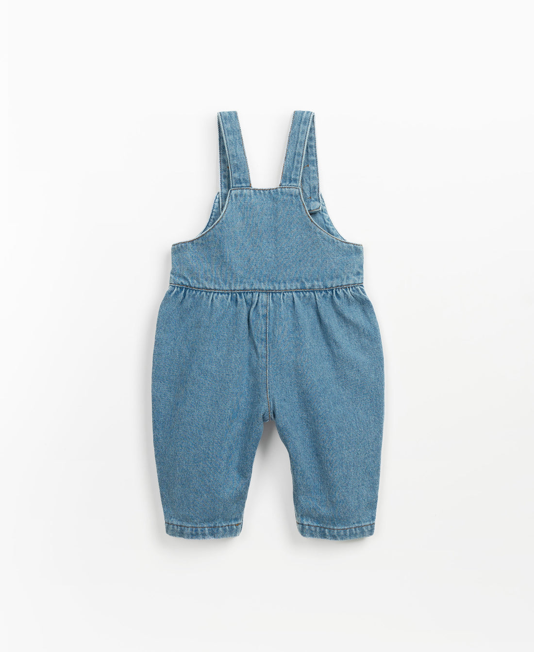 Denim jumpsuit with coconut buttons