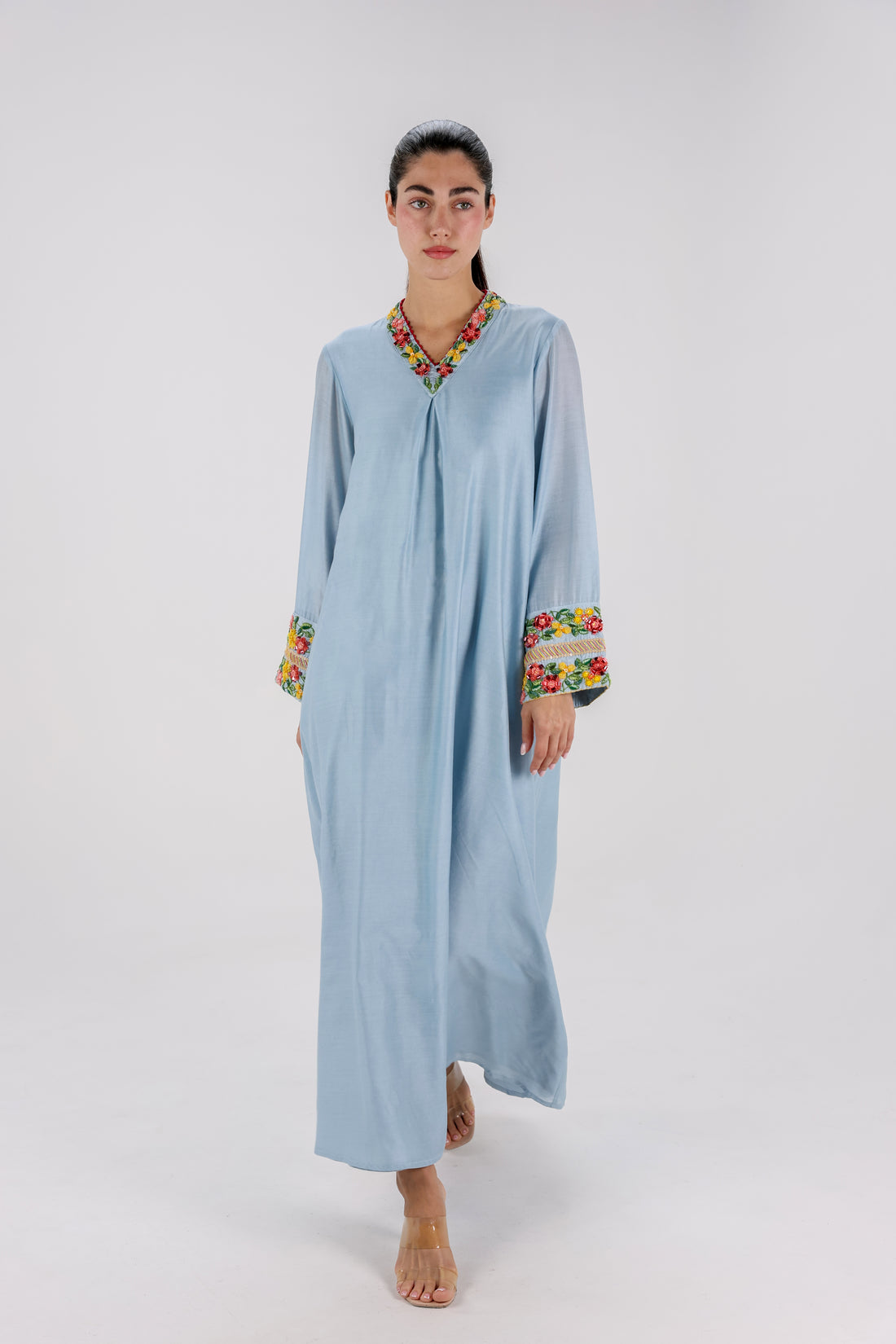 Sidr Tree Dress – Sky Blue Calm
