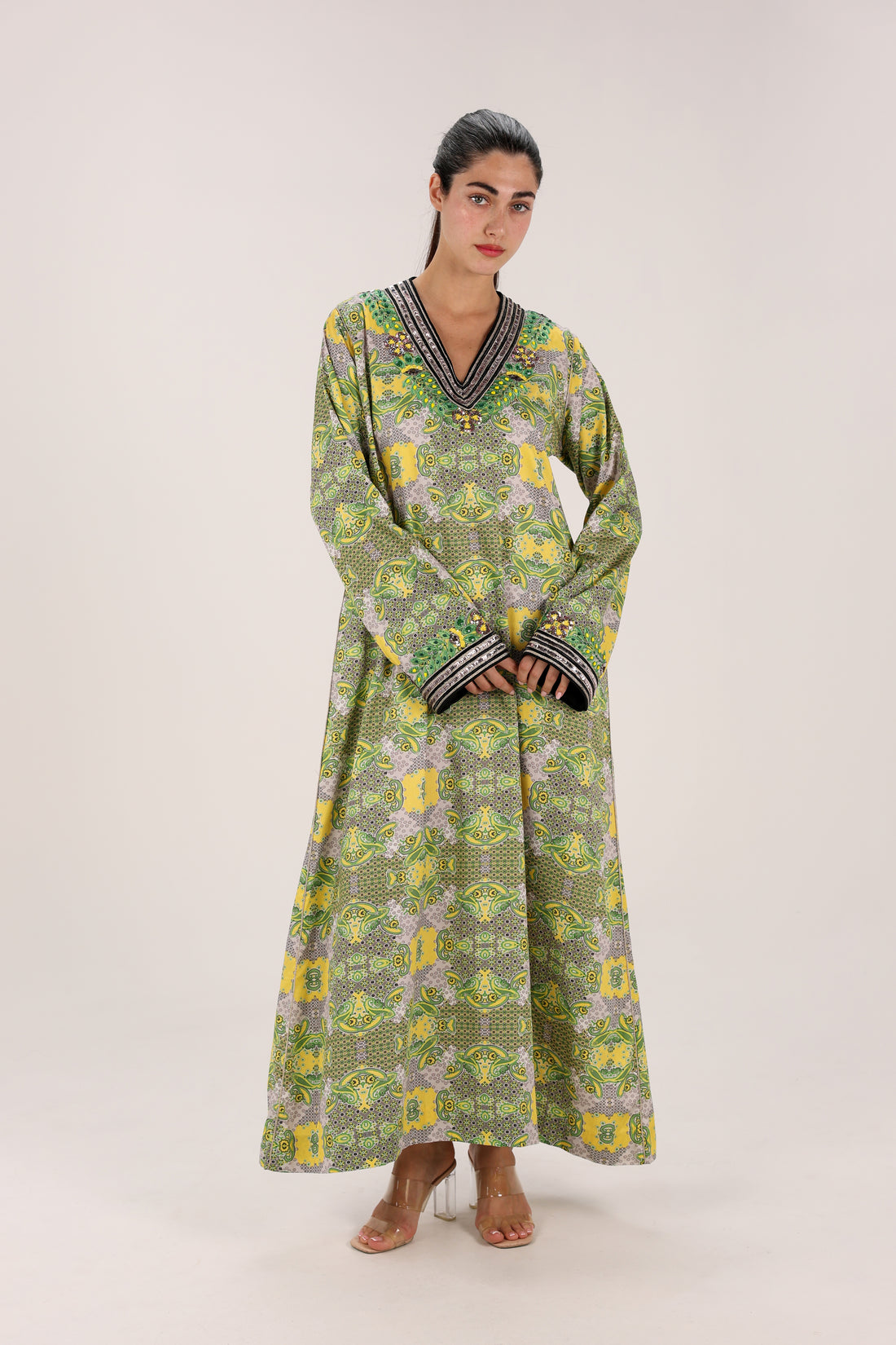 Emerald Garden Makhwer Kaftan