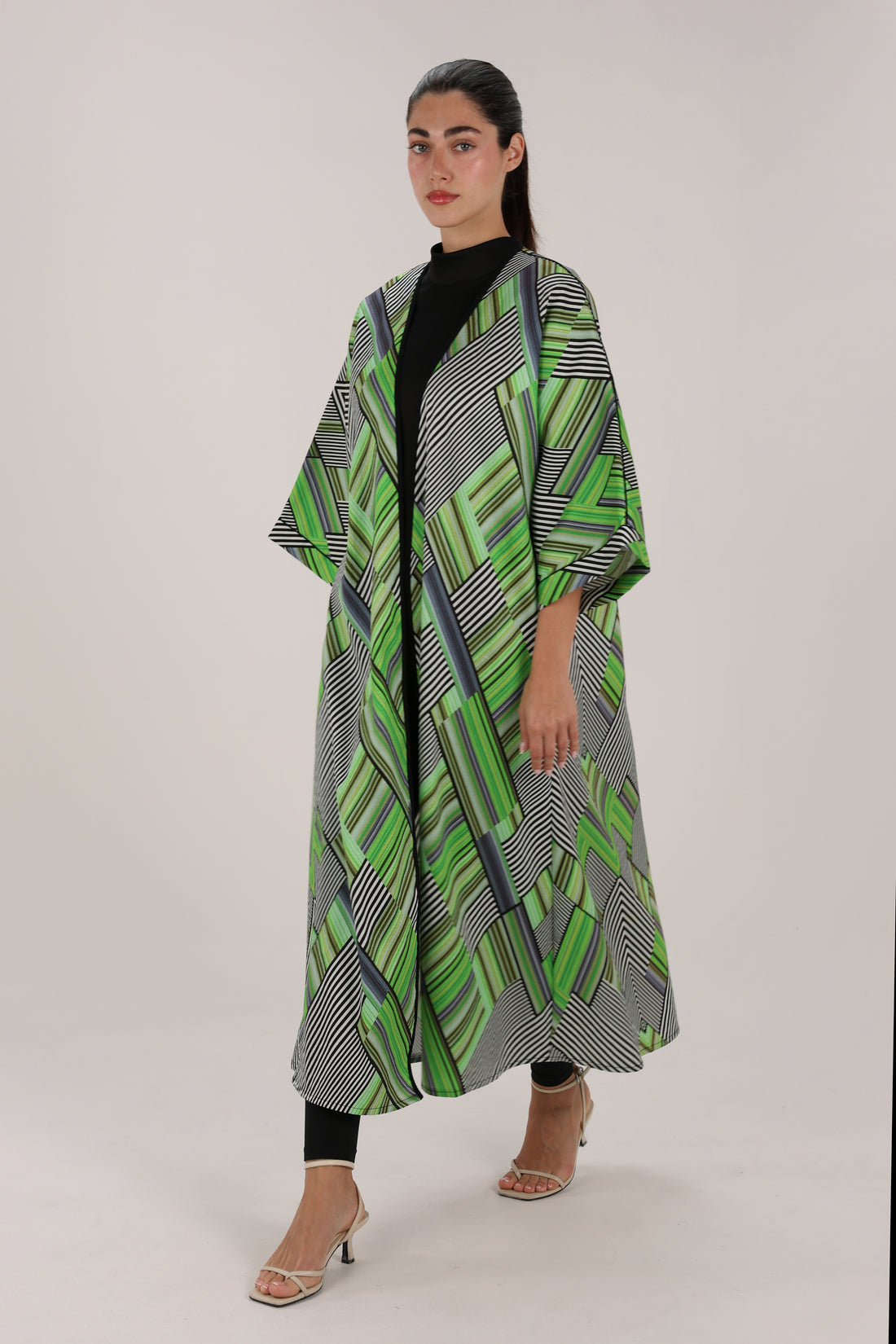 Zahra Geometric Kaftan Jacket