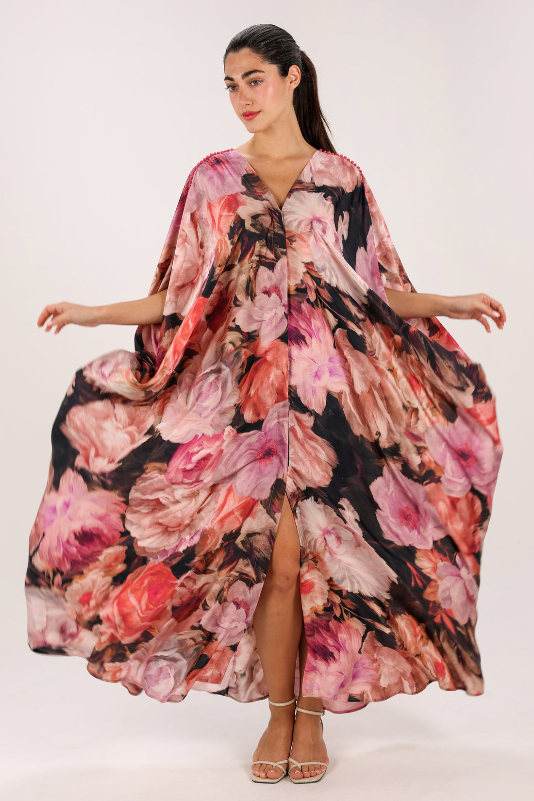 Roses Gandoura - Powder Pink