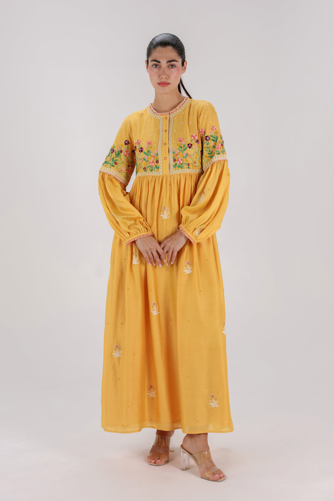Al Naweer Hand-Embroidered Dress