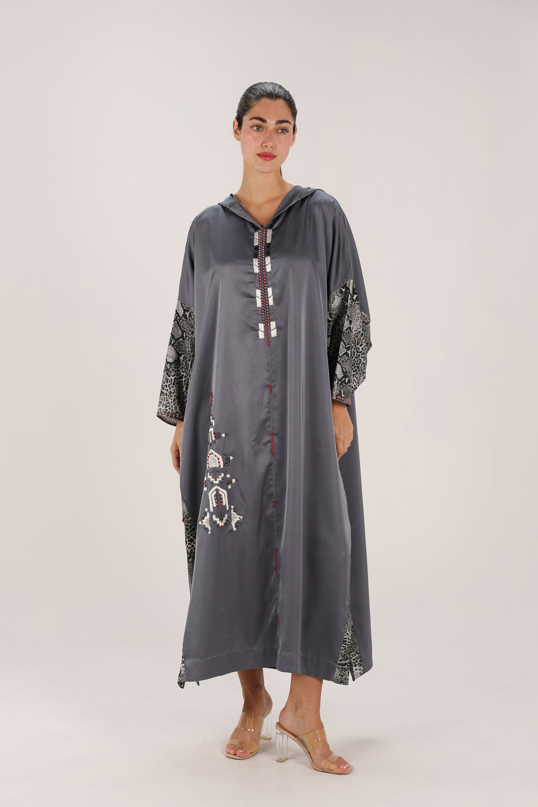 Long Roberto Cavalli Djellaba – Mouse Grey