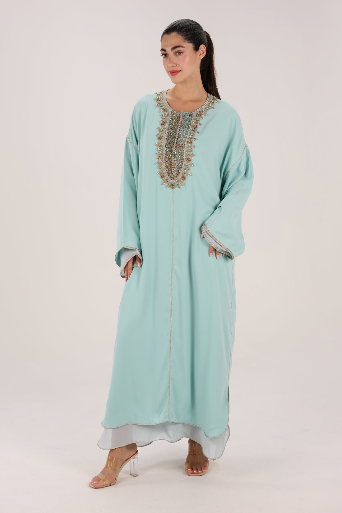 Mint Jewel Moroccan Kaftan