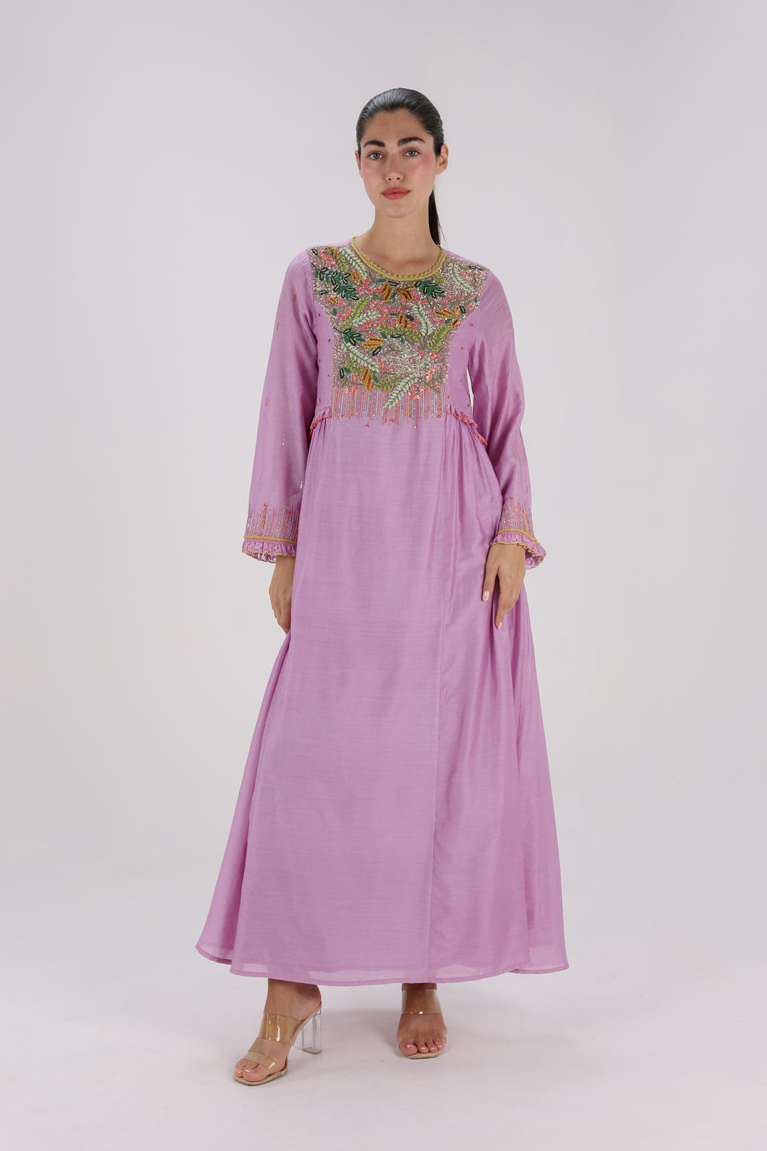 Ghaf Tree Hand-Embroidered Dress
