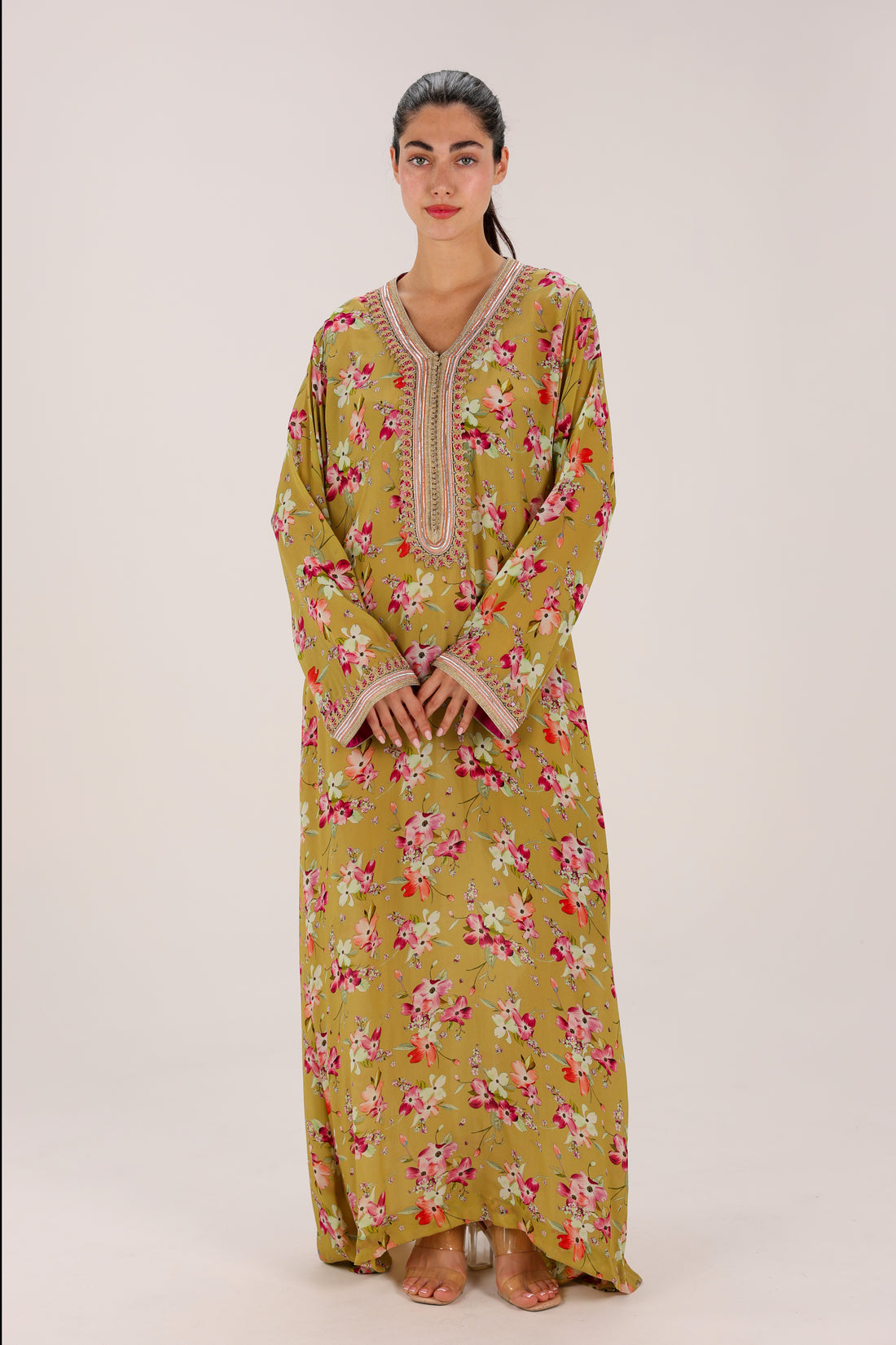 Zahra Olive Kaftan