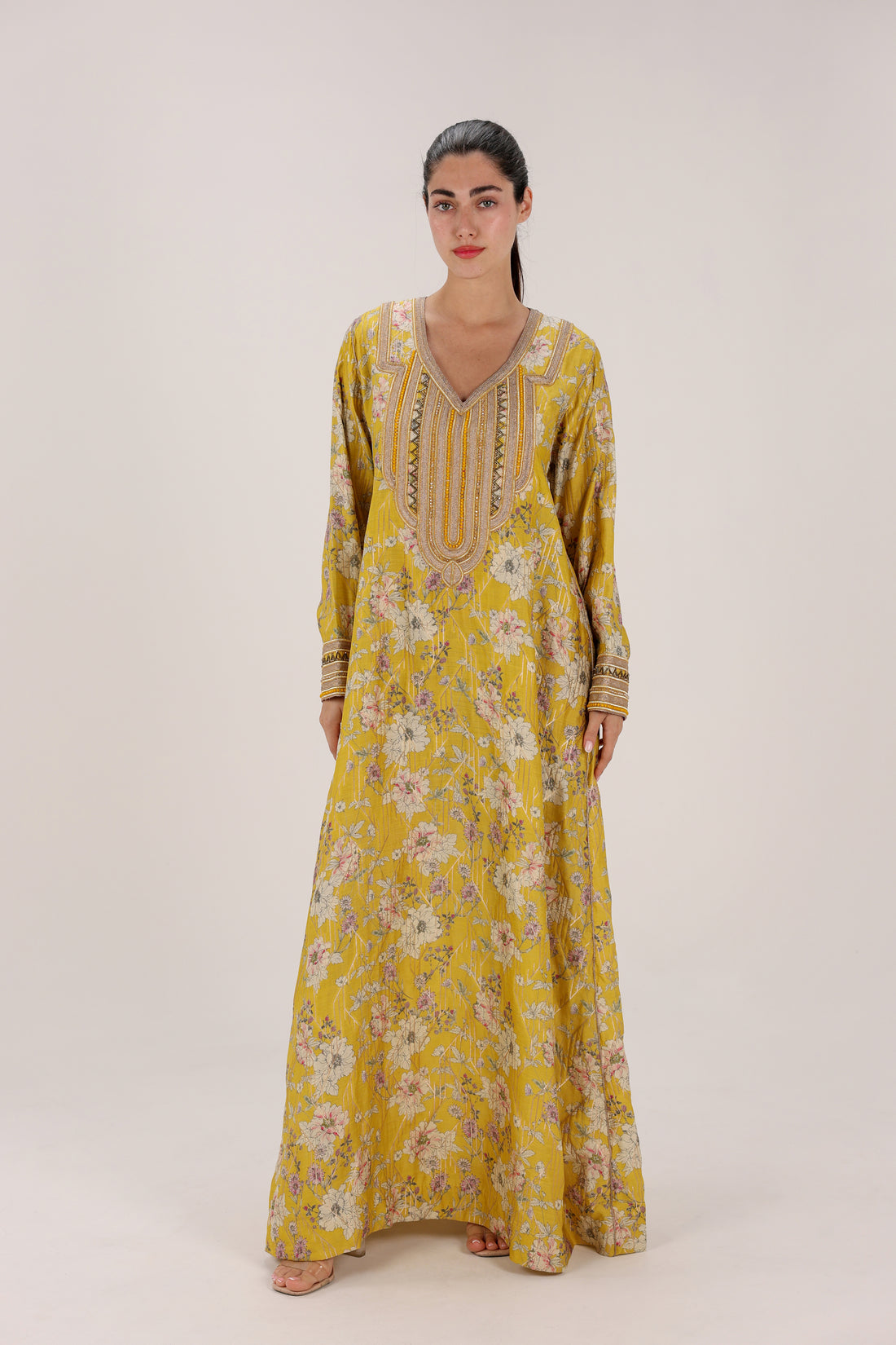 Sunlit Bloom Kandora Kaftan