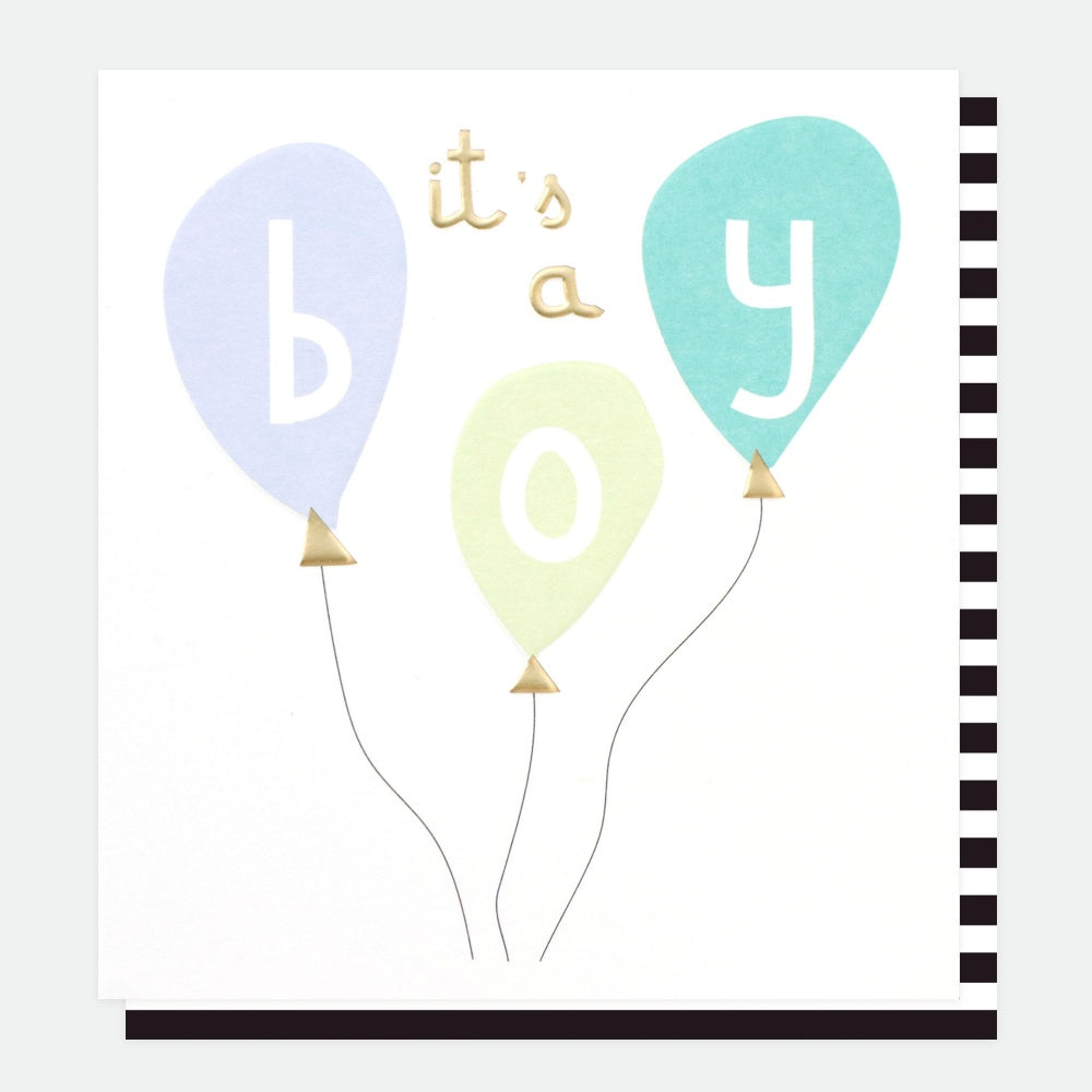 BABY BOY CARD BY CAROLINE GARDNER