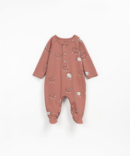 Jumpsuit with sheep print