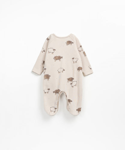 Jumpsuit with sheep print