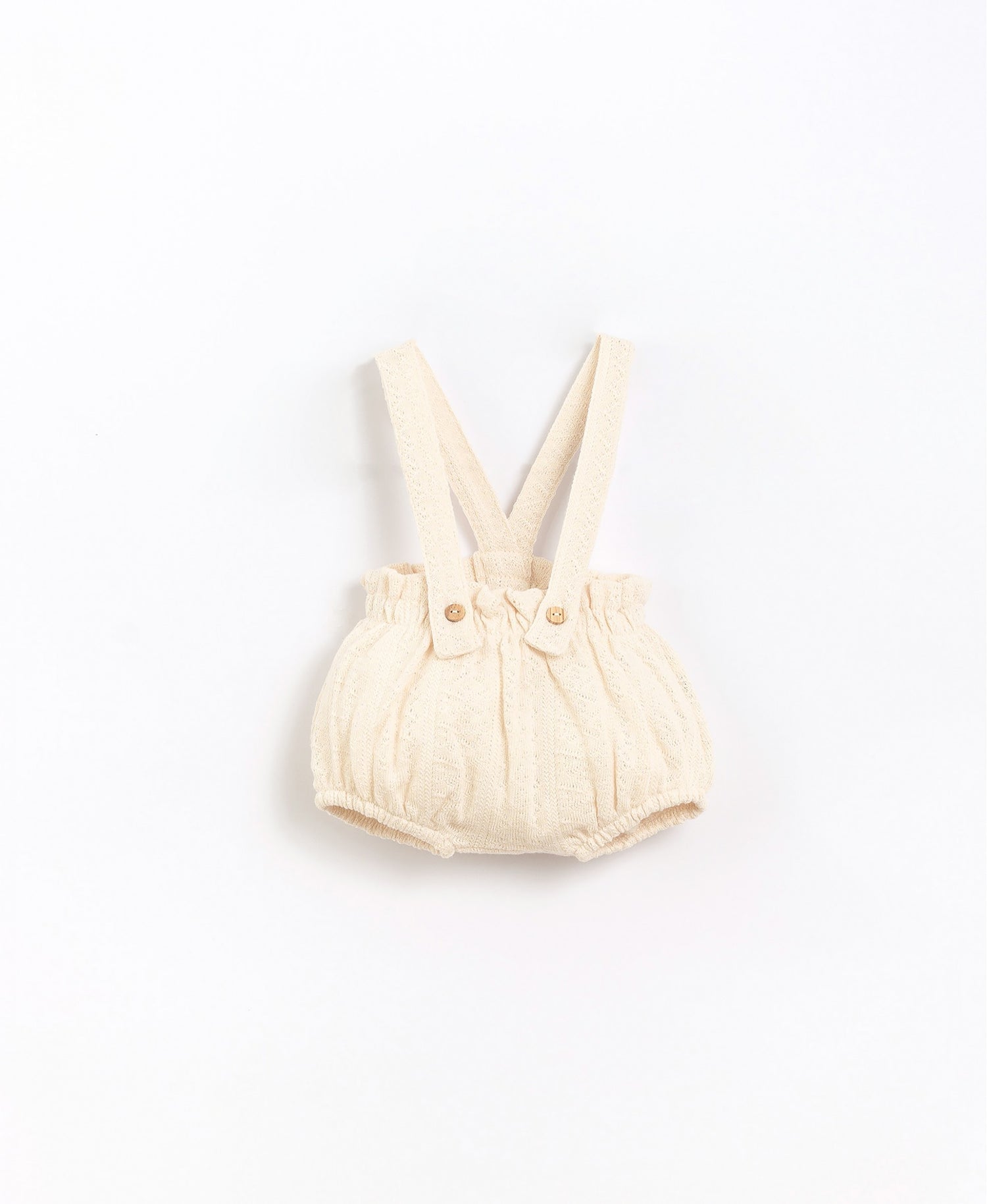 Jumpsuit with straps and wooden buttons | Basketry