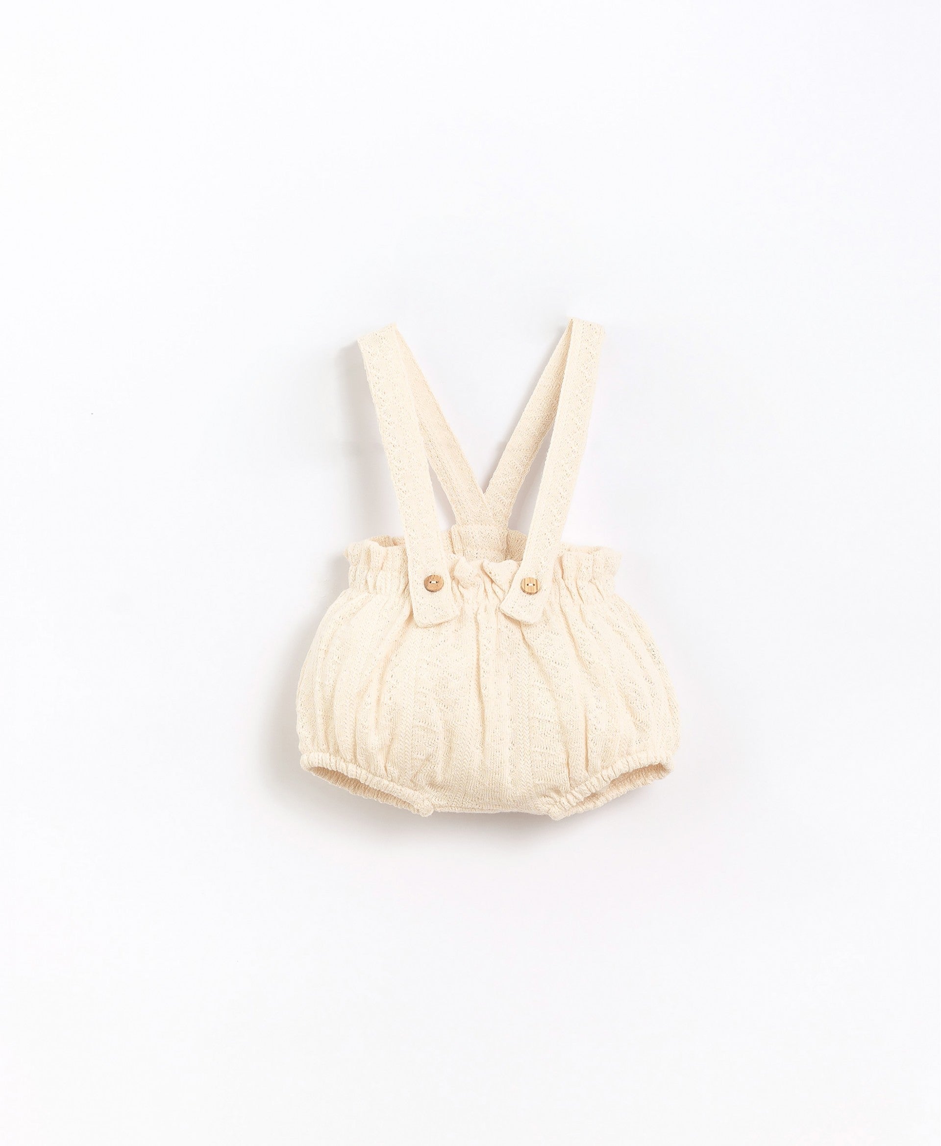 Jumpsuit with straps and wooden buttons | Basketry