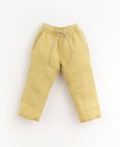 Linen trousers with adjustable drawstring | Organic Care