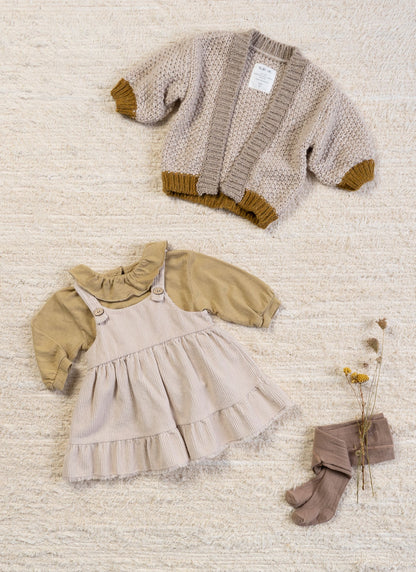 Organic cotton corduroy dress