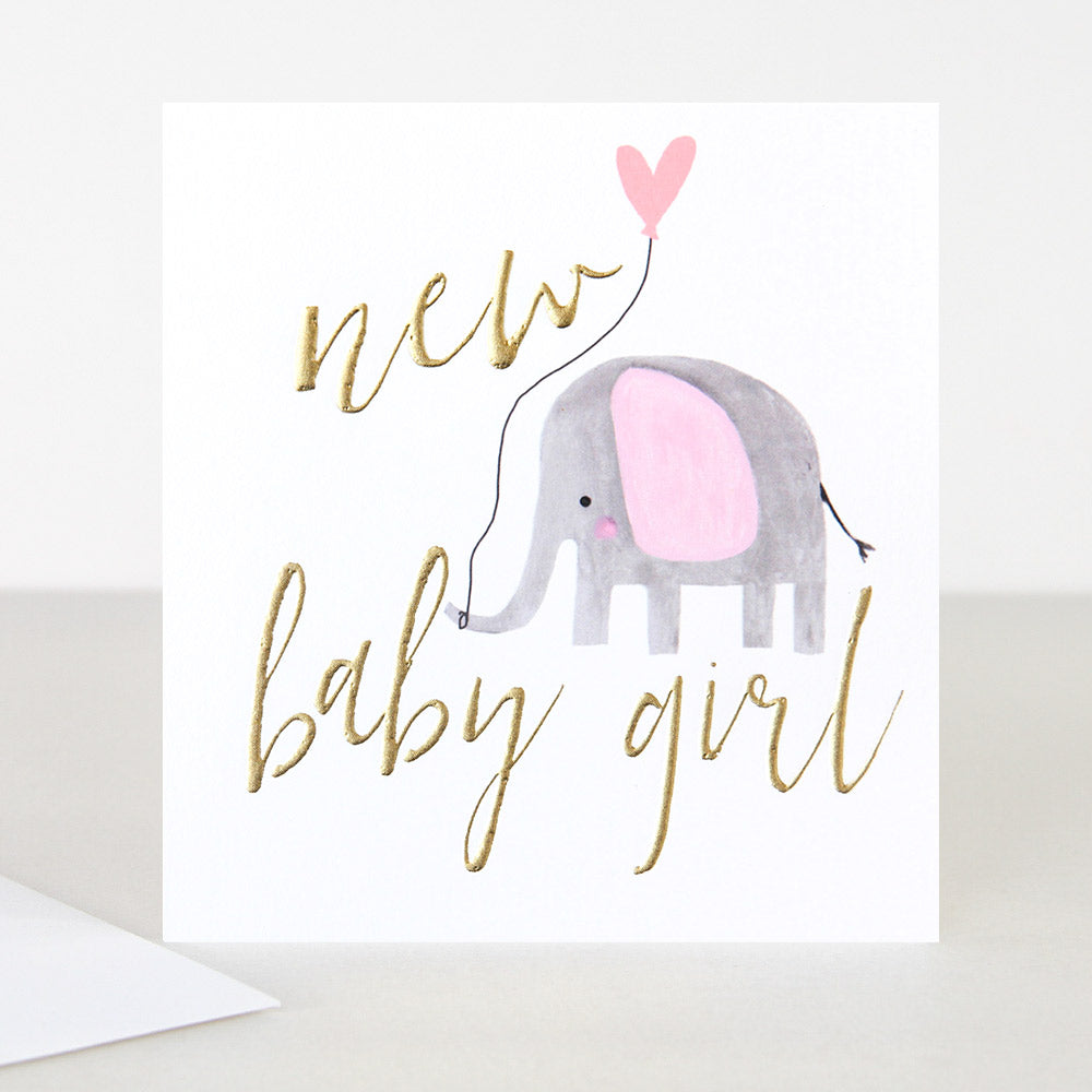 New Baby Girl card from the Caroline Gardner collection