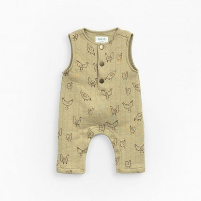 Padded jumpsuit with recycled fibres