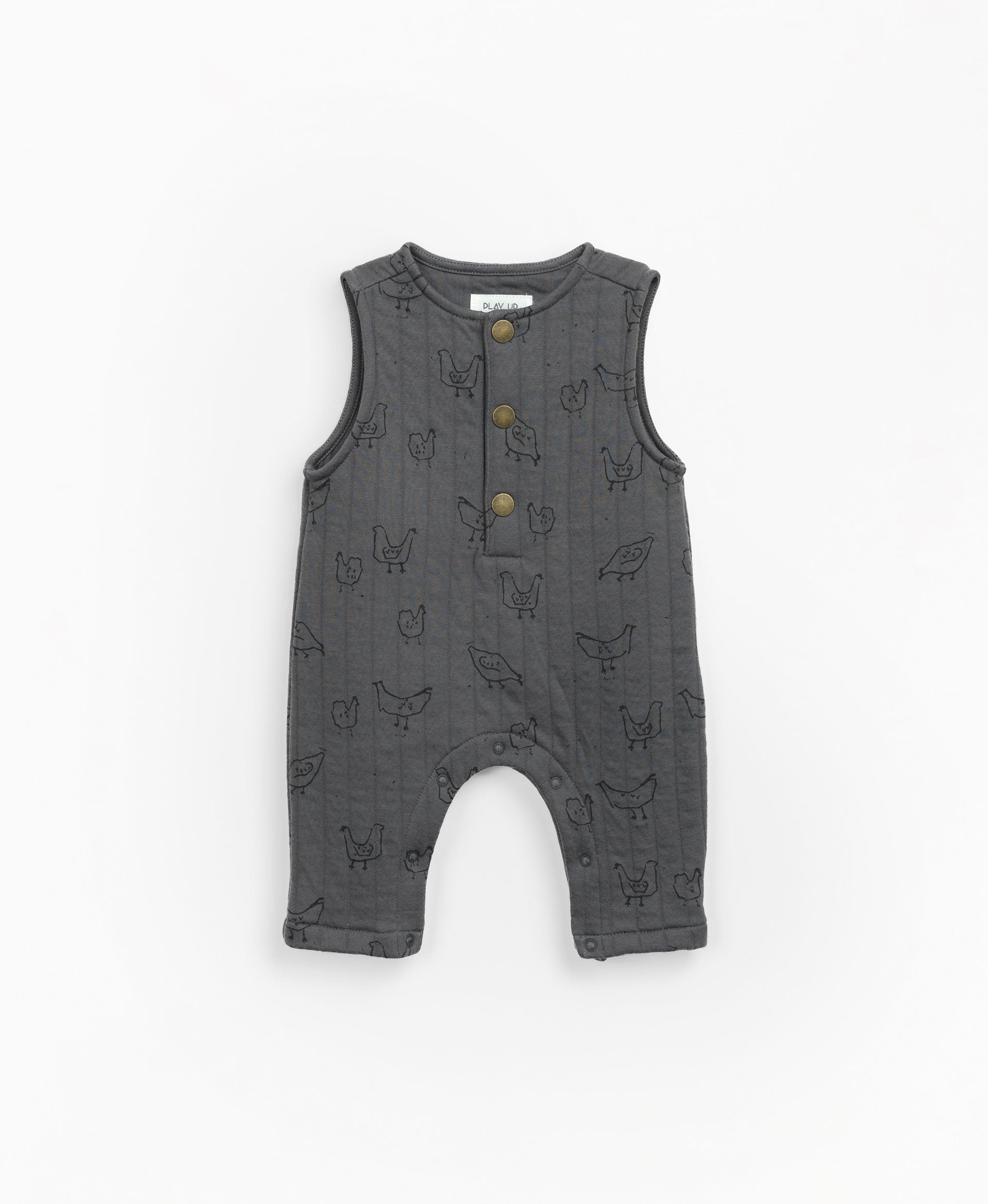 Padded jumpsuit with recycled fibres