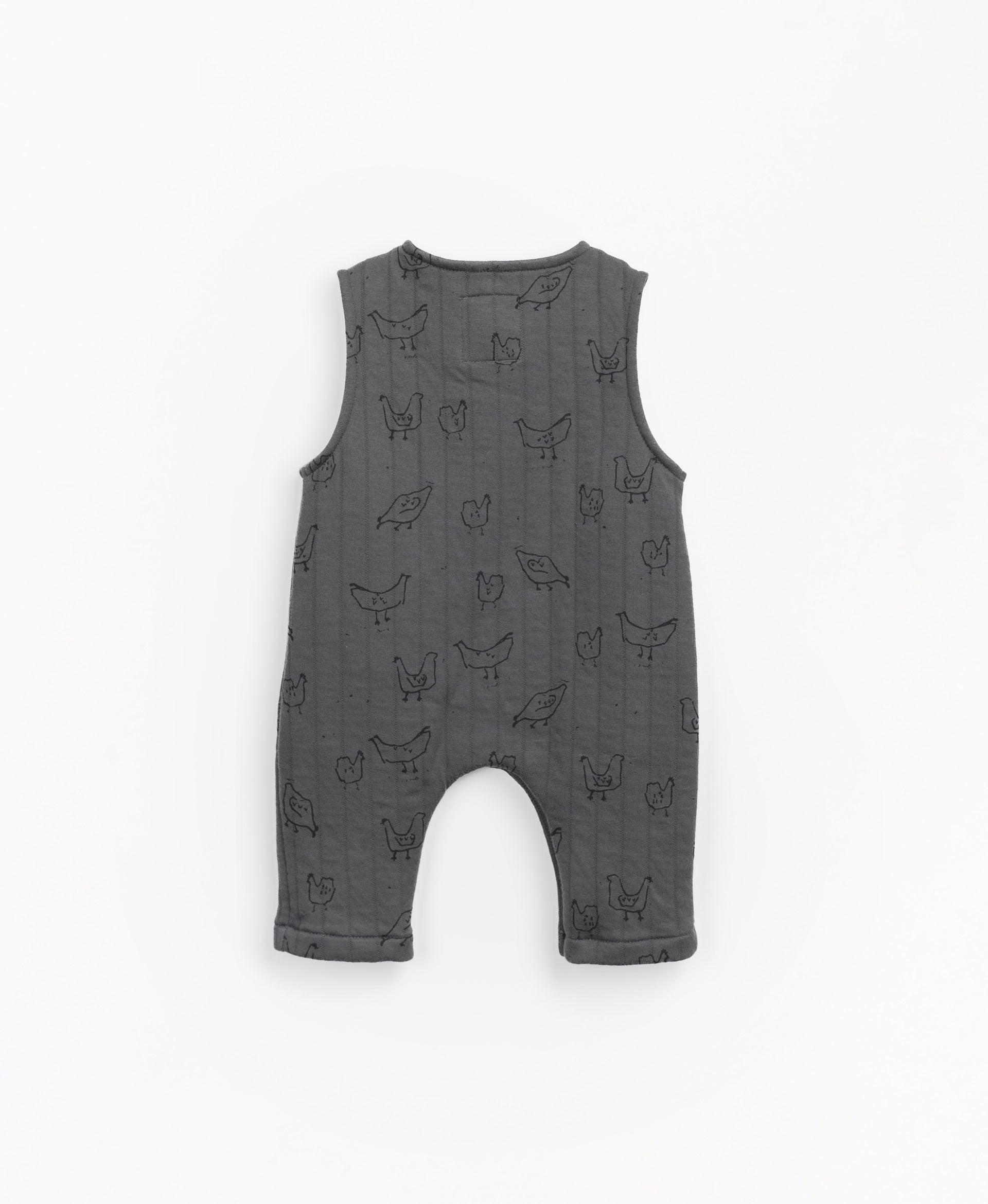 Padded jumpsuit with recycled fibres