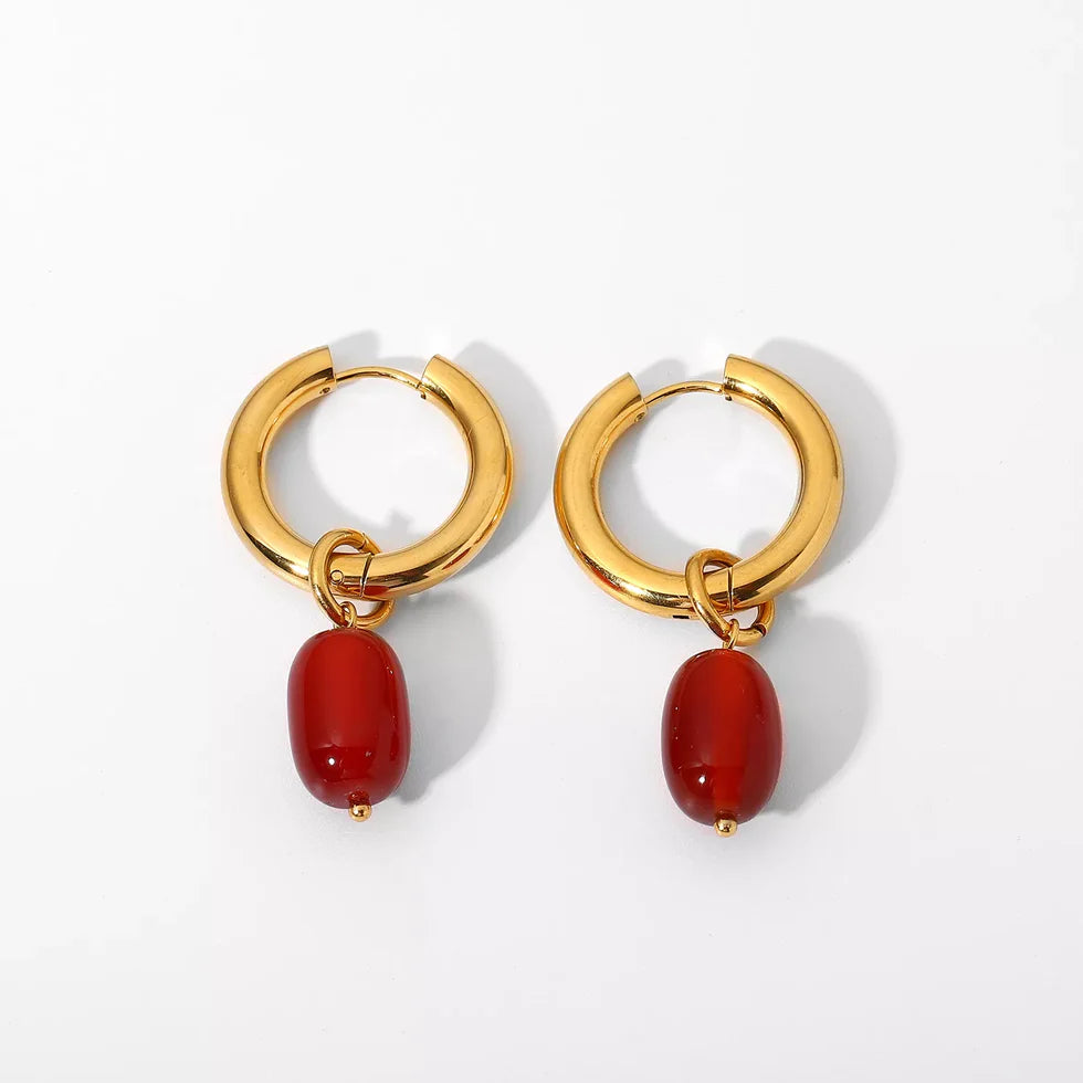 Rosa Red Earrings