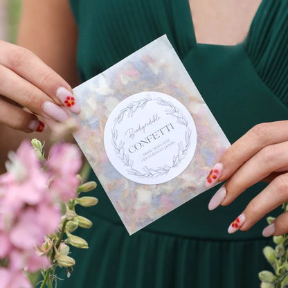 Biodegradable flower confetti