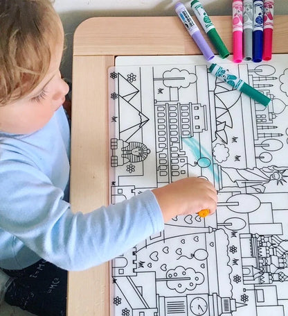 WASHABLE COLORING PLACEMAT