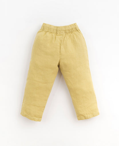 Linen trousers with adjustable drawstring | Organic Care