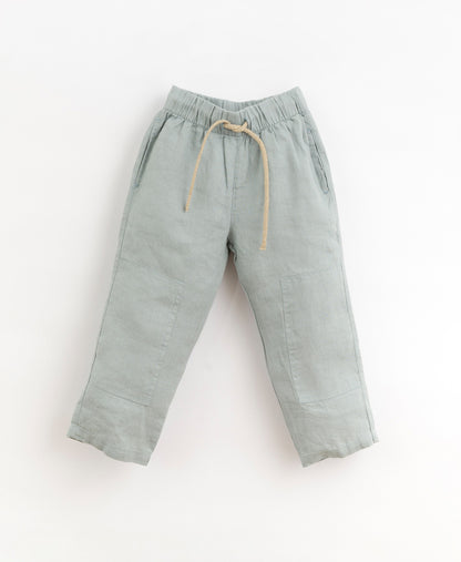 Linen trousers with adjustable drawstring | Organic Care