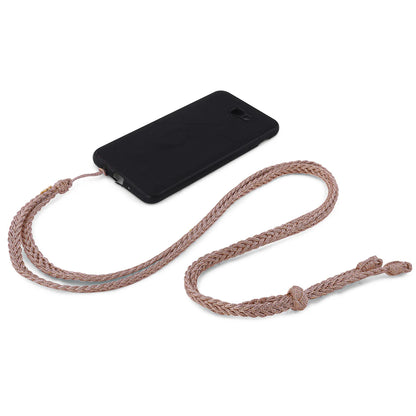 MAXI BRAIDED PHONE STRAP - GOLD &amp; SILVER