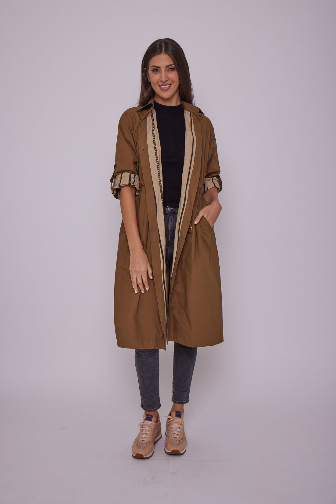 Cord- Brown Long Cotton Jacket