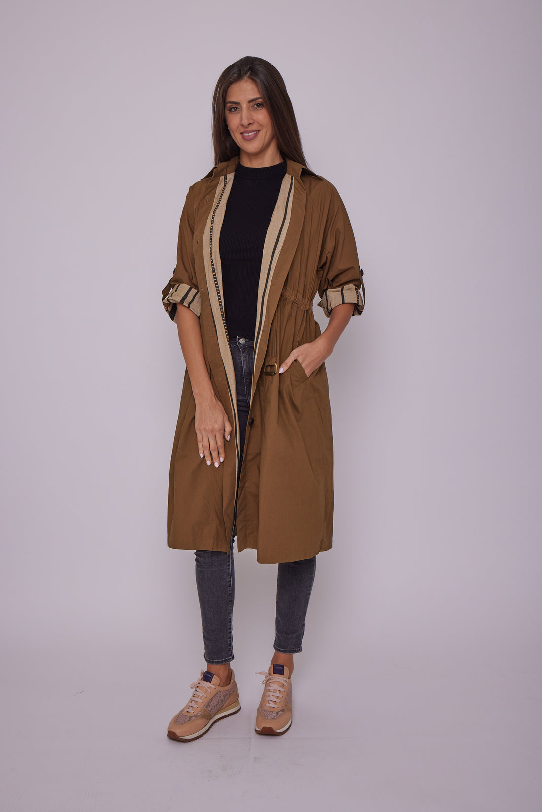 Cord- Brown Long Cotton Jacket